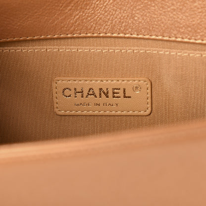 Chanel Metallic Calfskin Quilted Medium Boy Flap Gold 5 of 10