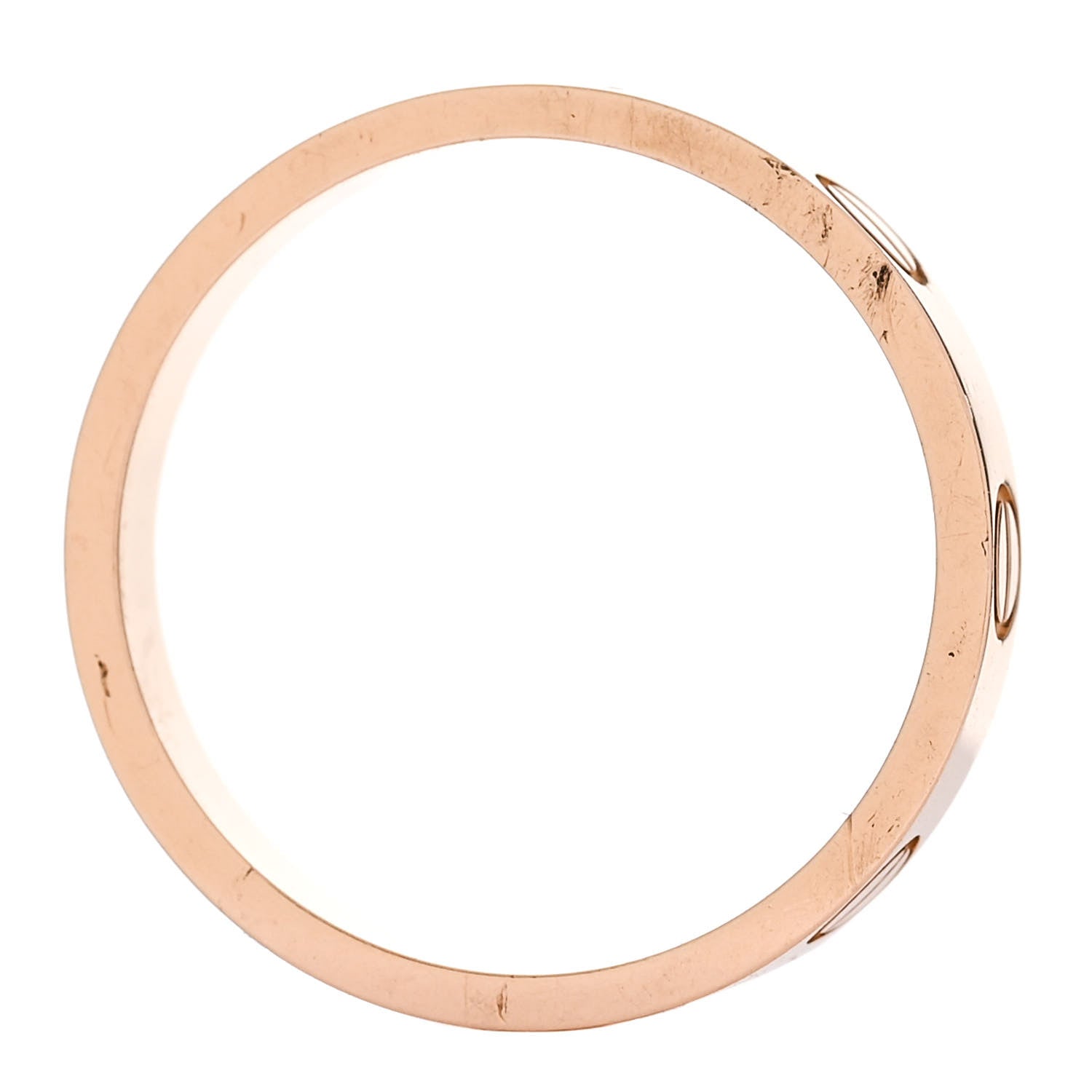 Cartier 18K Pink Gold 3.5mm LOVE Wedding Band Ring 48 4.5 5 of 6