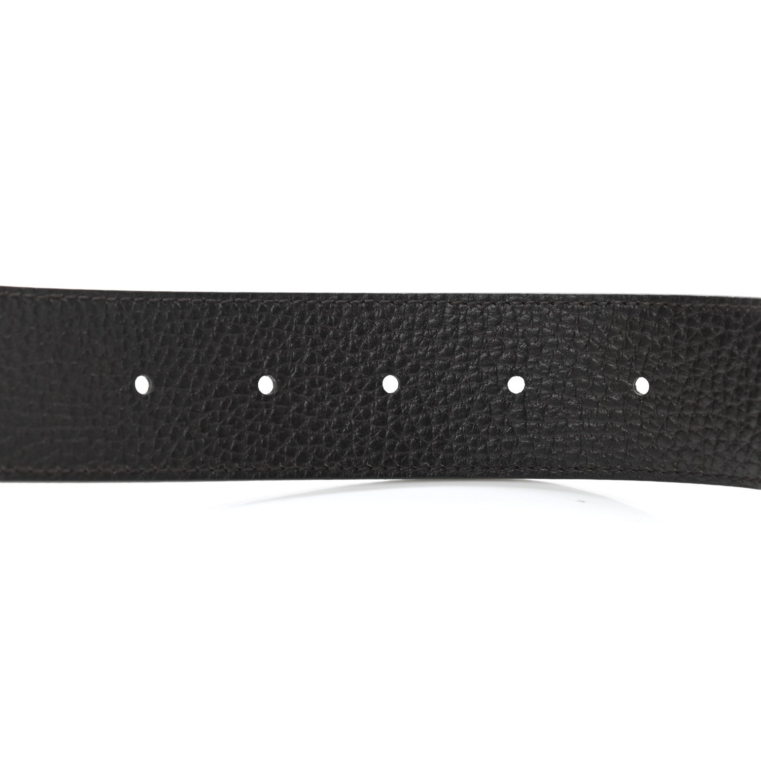 Gucci Calfskin Double G Reversible Belt 80 32 Black Cocoa 7 of 7