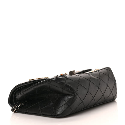 Chanel Aged Calfskin Lucky Charms 2.55 Reissue 224 Flap Black 4 of 8