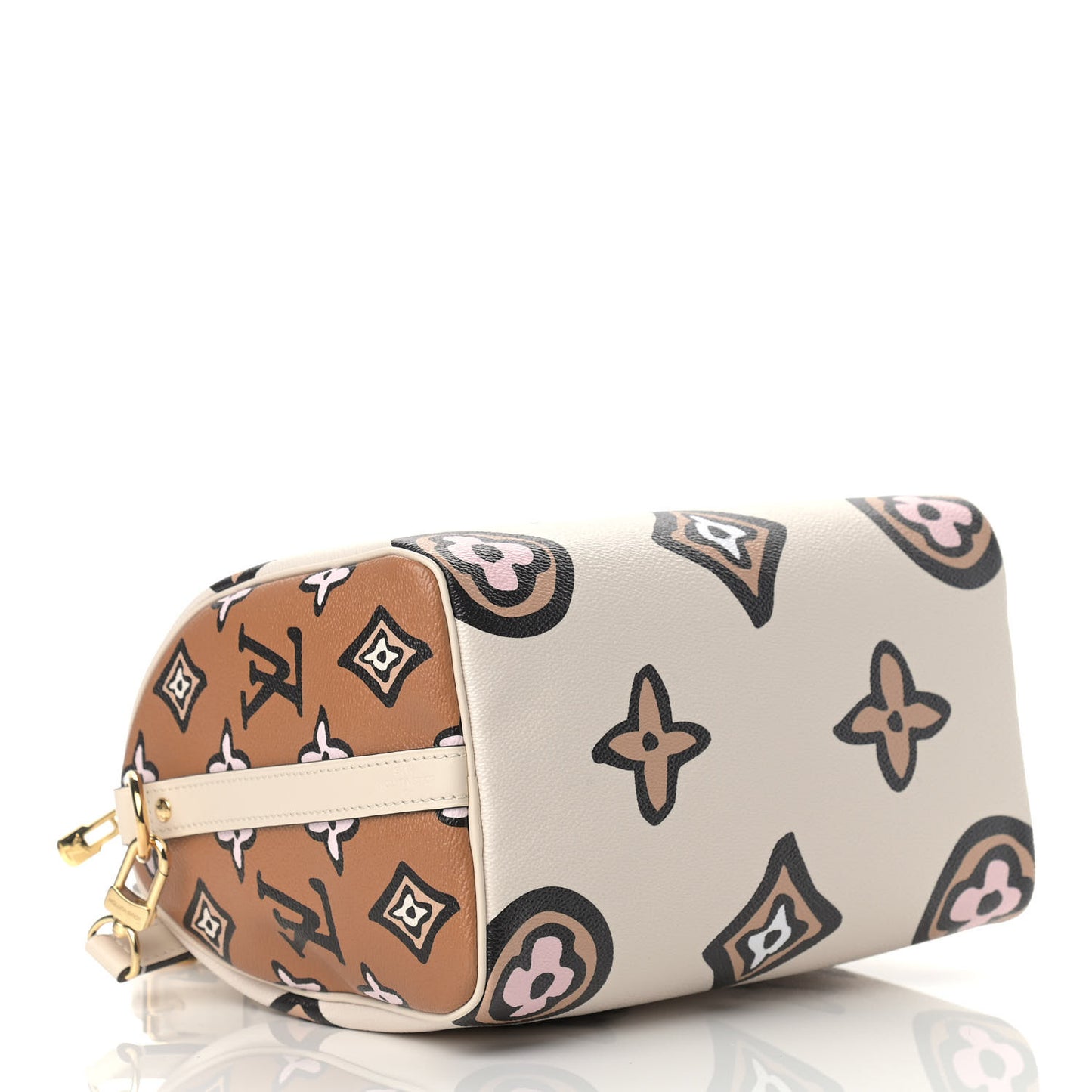 Monogram Giant Wild At Heart Speedy Bandouliere 25 Creme