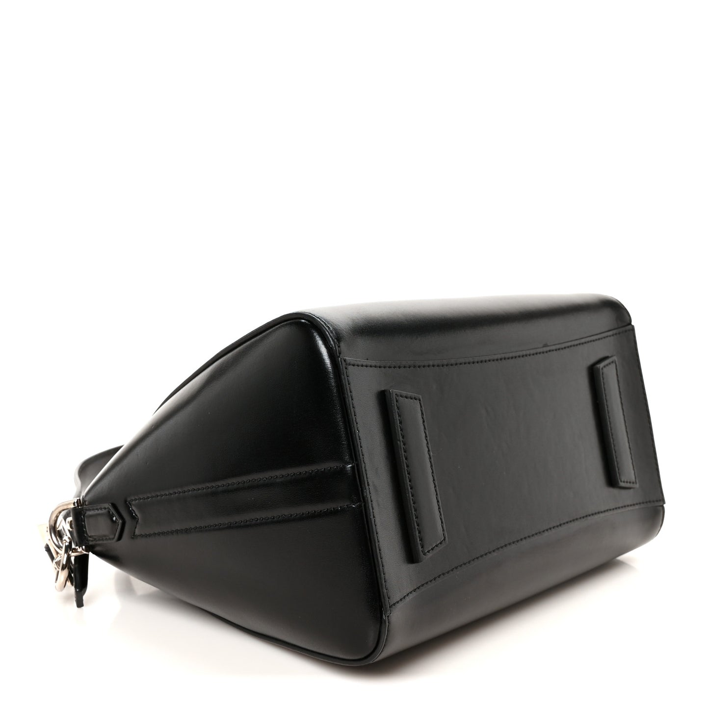 Shiny Lord Calfskin Small Antigona Black