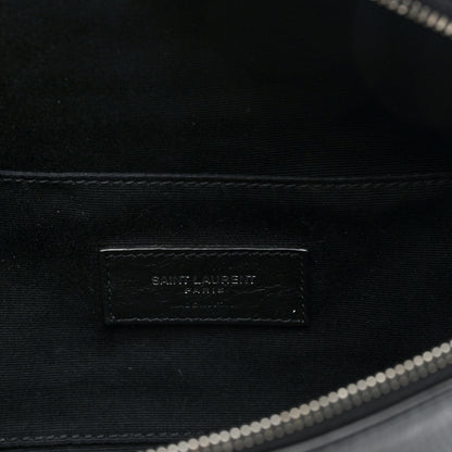 Saint Laurent Lizard Embossed Calfskin Belt Bag Black 6 of 9