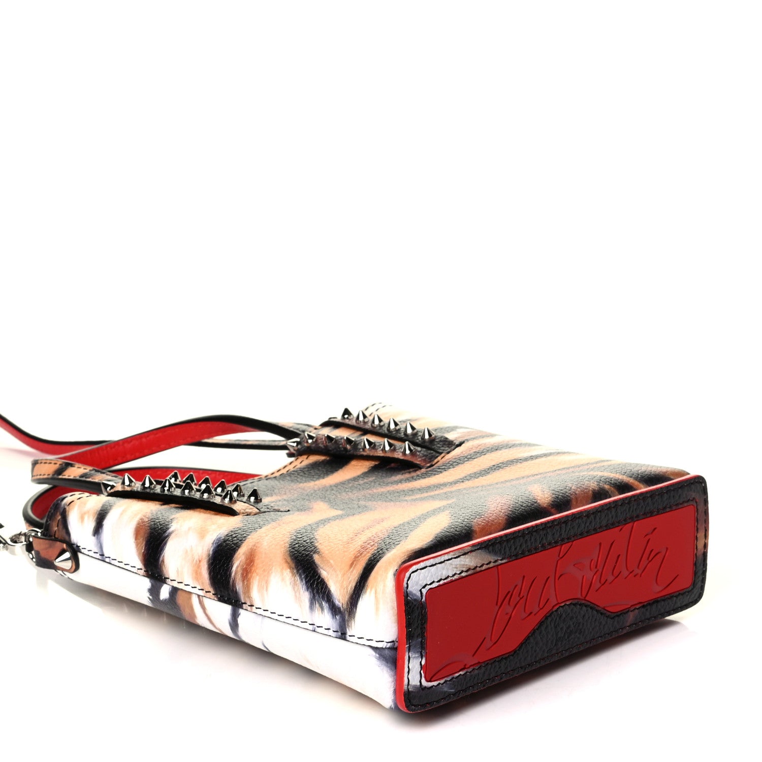 Christian Louboutin Calfskin Bengal Mini North South Cabata Tote Multicolor 3 of 4