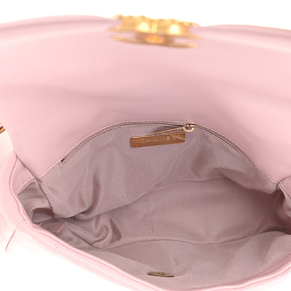 Chanel Lambskin Quilted Medium Chanel 19 Flap Light Pink 5 of 12