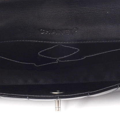 Chanel Patent Quilted East West Chocolate Bar Flap Black 4 of 8