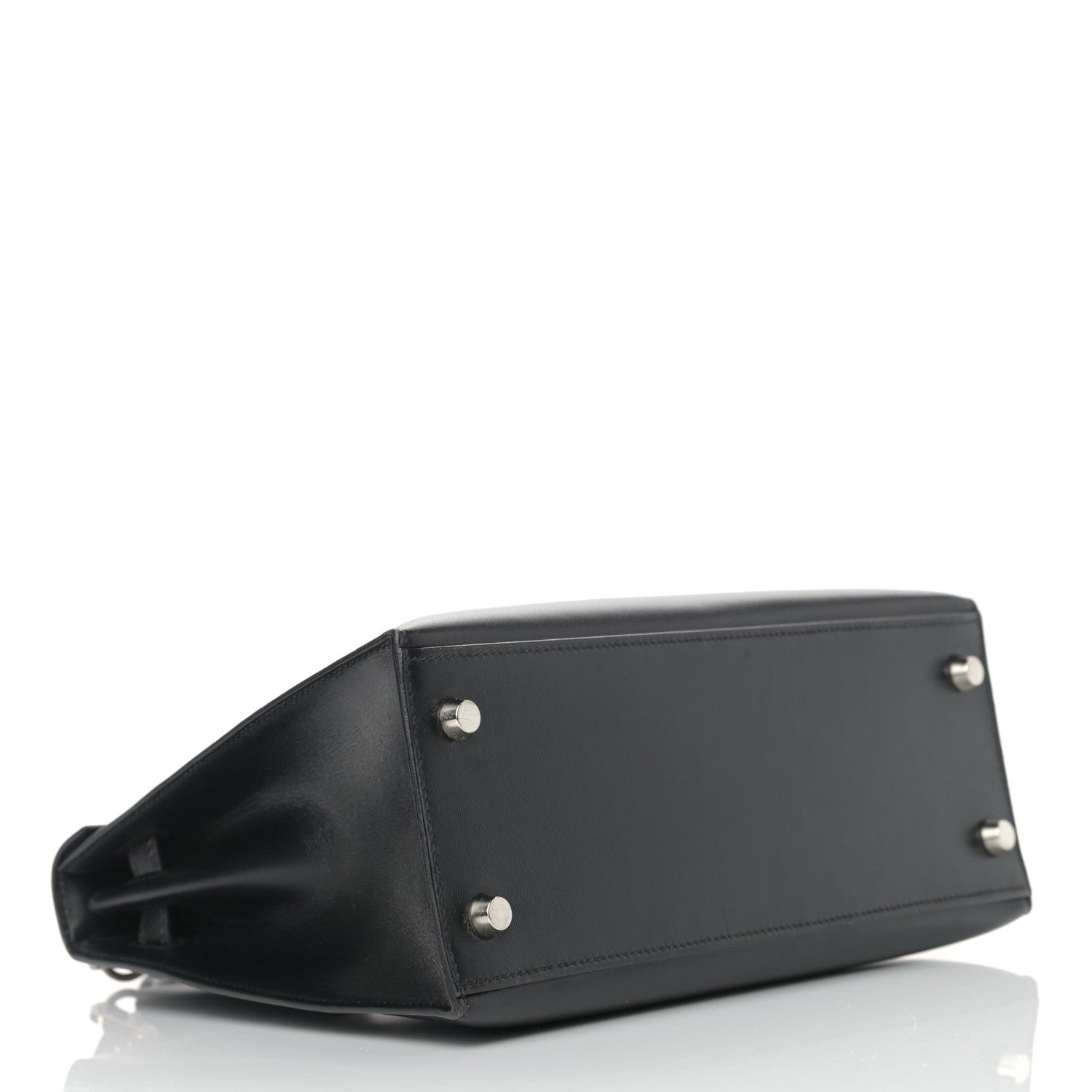 Hermes Box Kelly Sellier Guilloche 25 Black 4 of 13