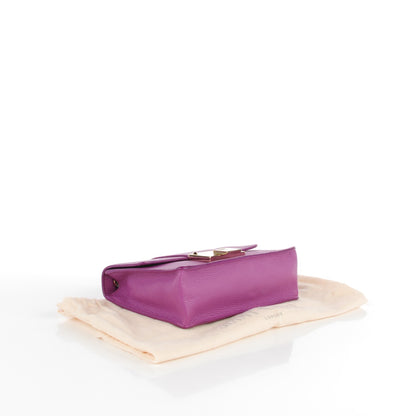 Jimmy Choo Pebbled Calfskin Rebel Crossbody Bag Purple 4 of 8