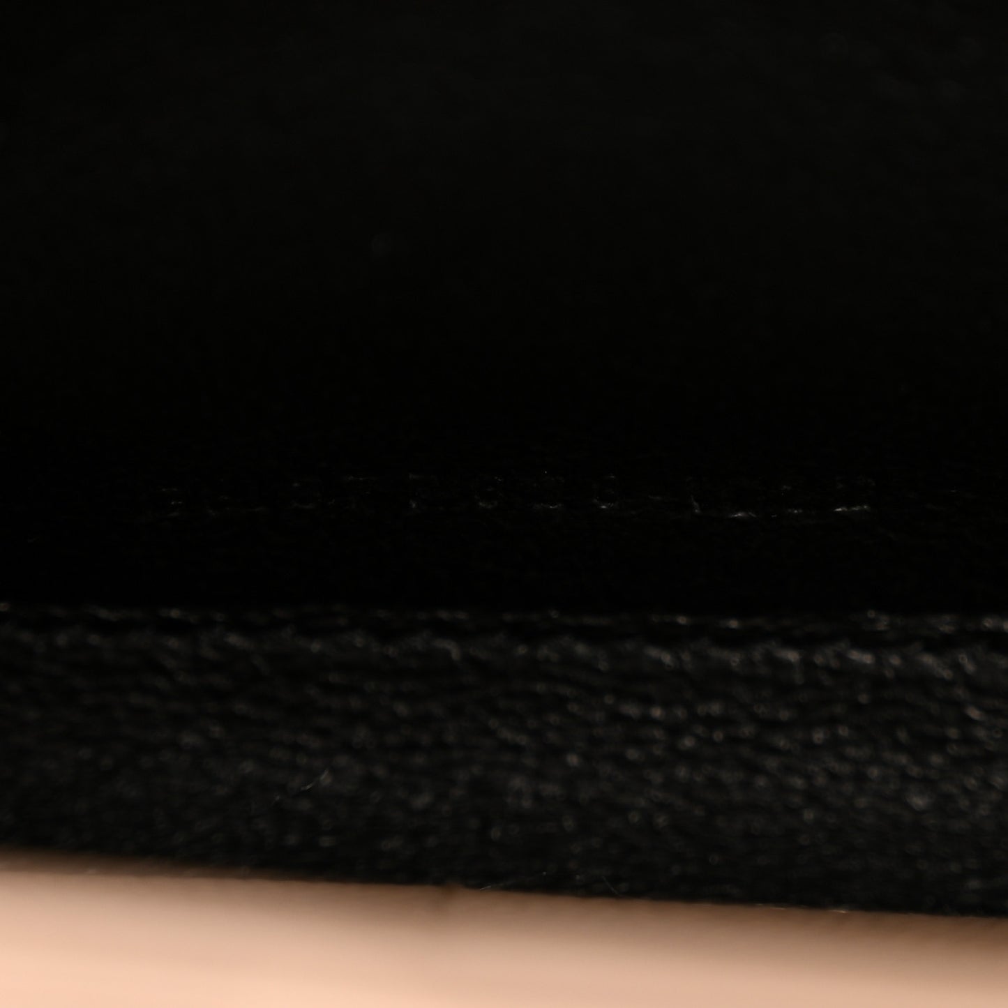Grain De Poudre Matelasse Chevron Monogram Chain Wallet Dark Beige
