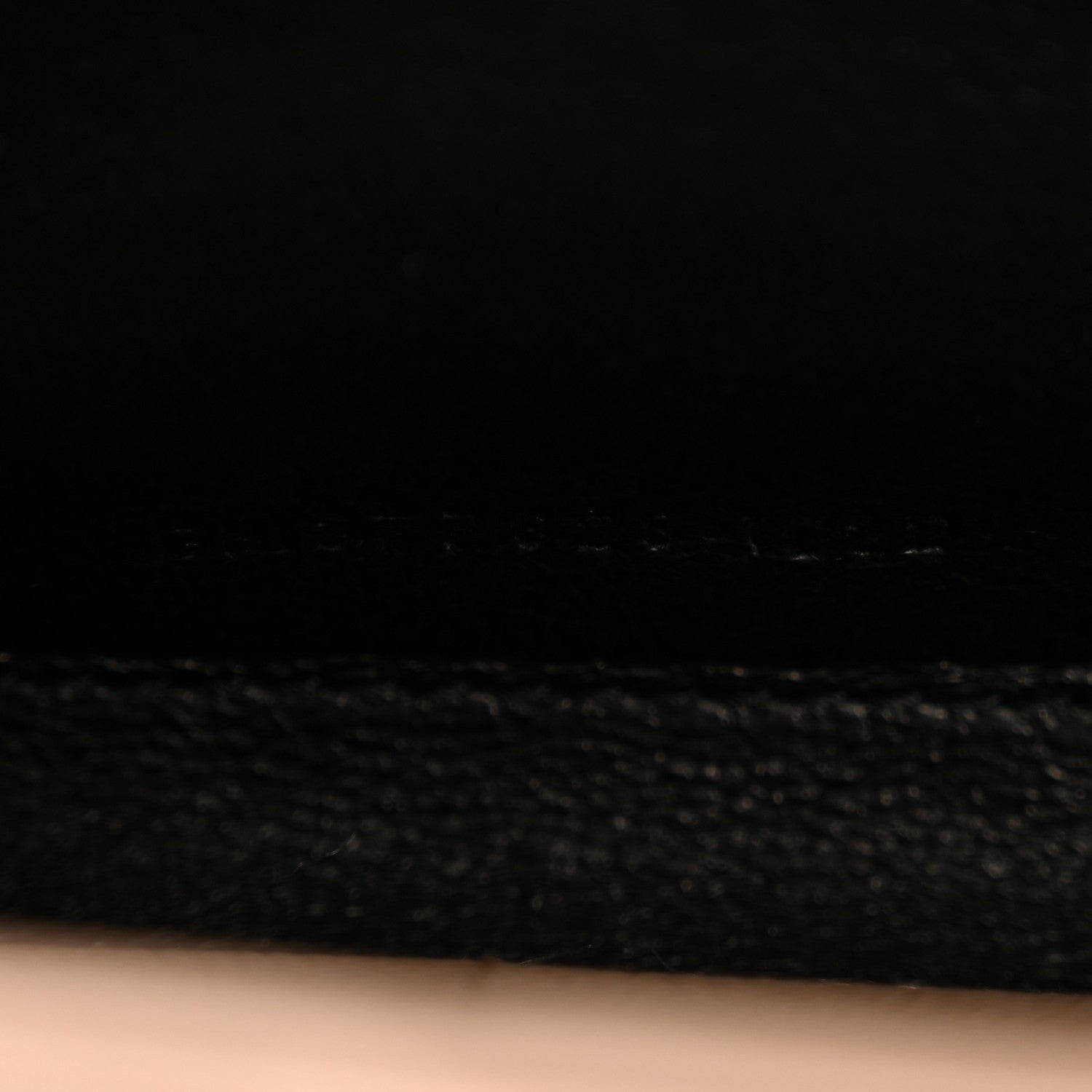 Saint Laurent Grain De Poudre Matelasse Chevron Monogram Chain Wallet Dark Beige 7 of 12