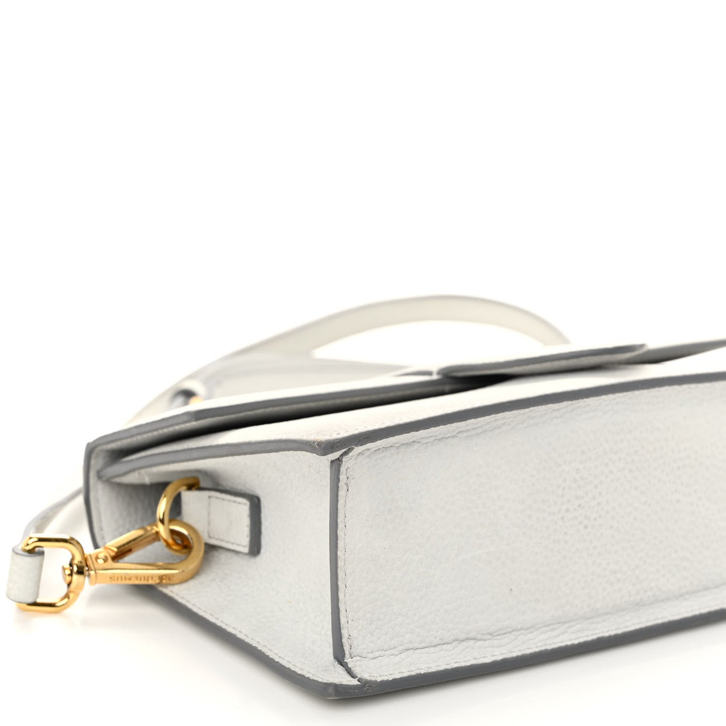Grained Calfskin Le Grand Bambino Light Grey