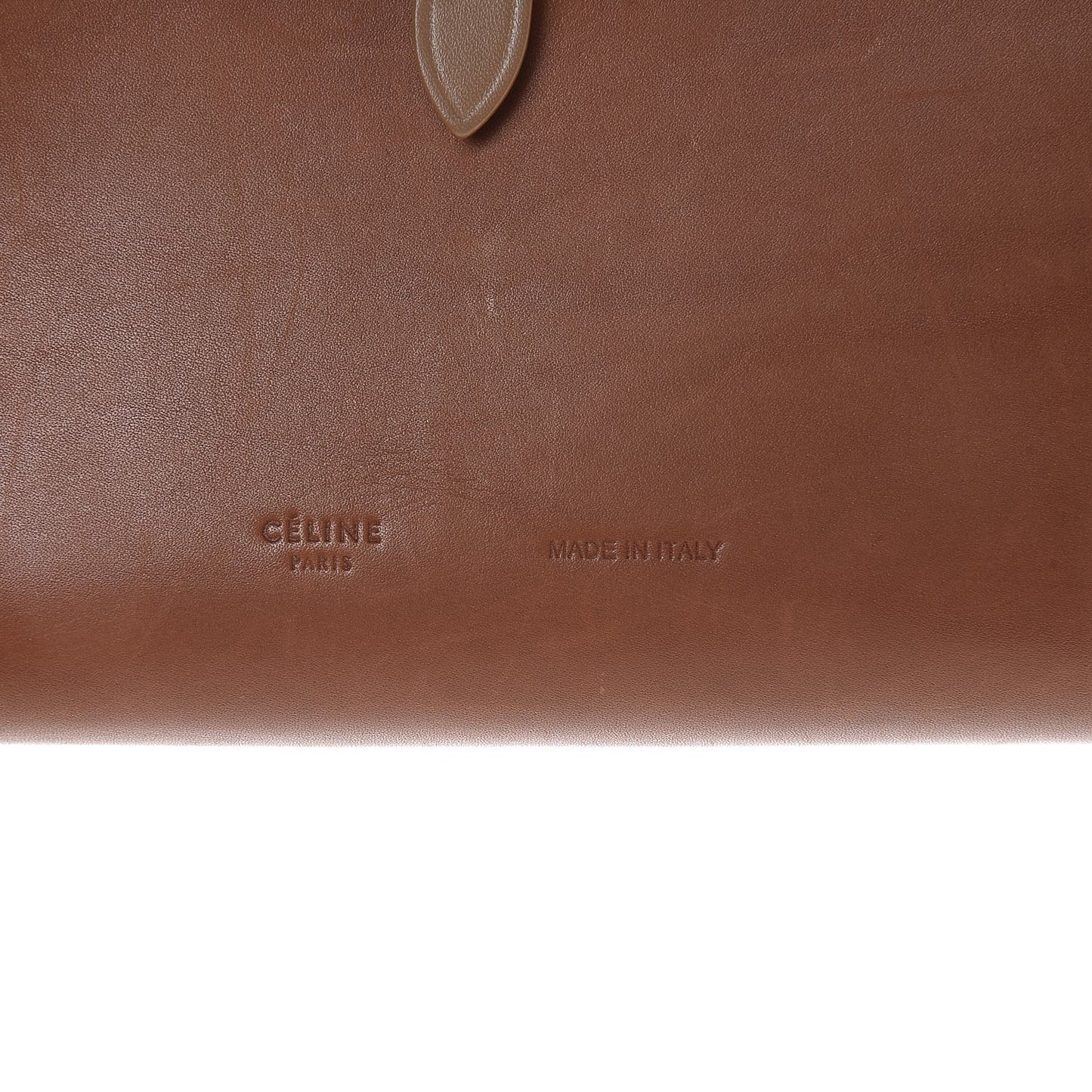 Natural Calfskin Large Multifunction Strap Wallet Tan