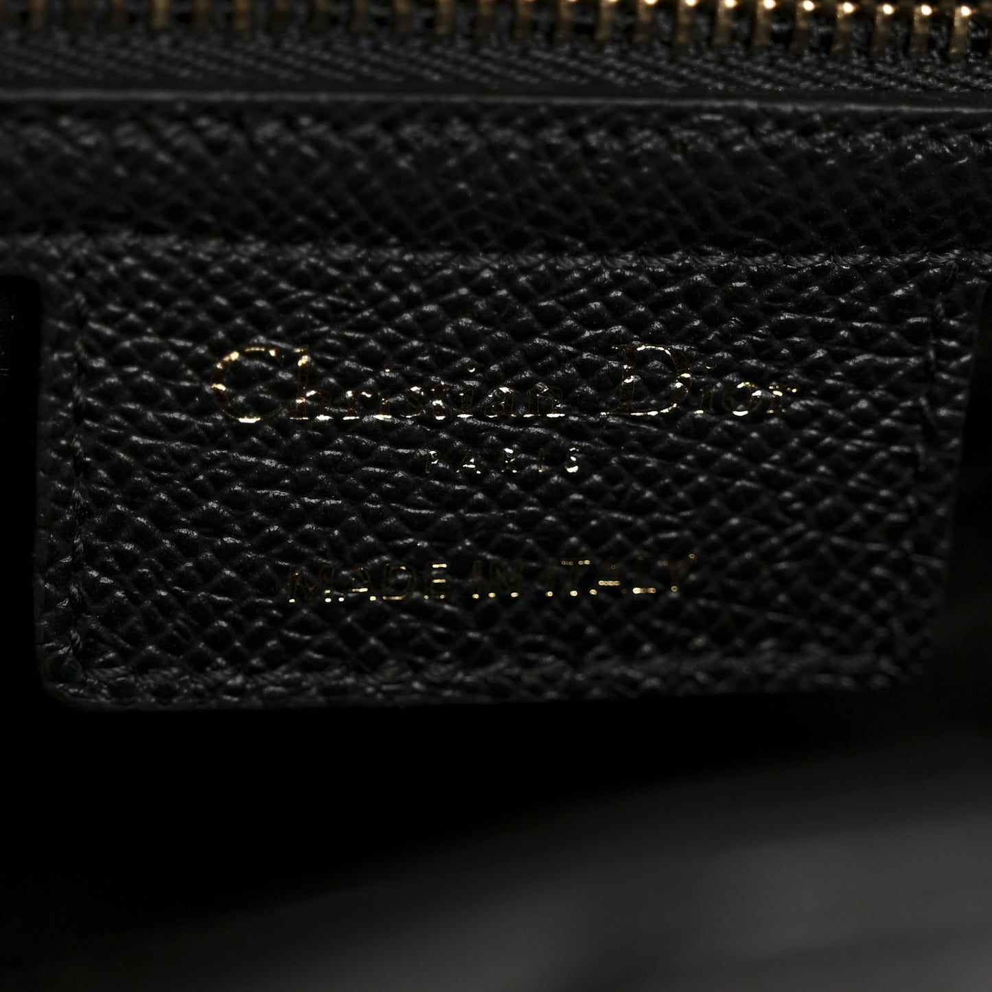 Grained Calfskin Saddle Bag Black