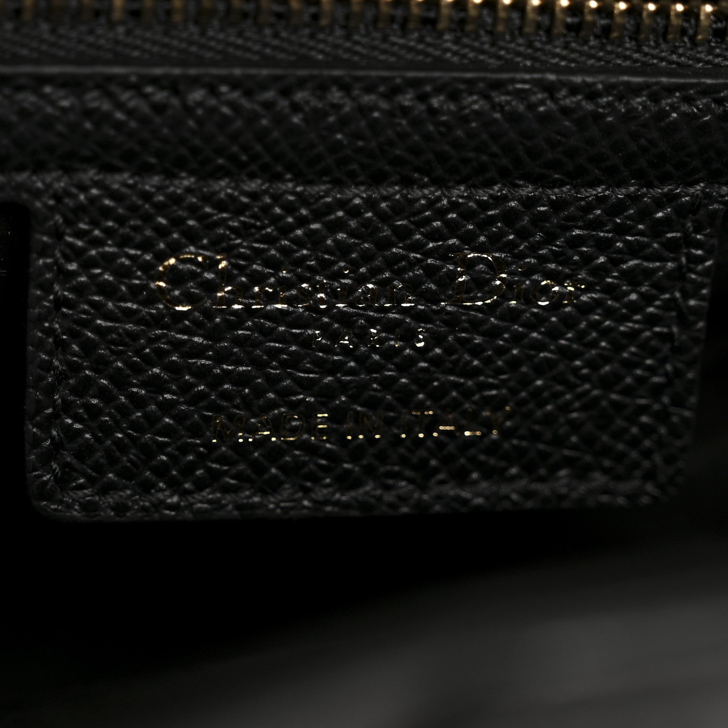 Christian Dior Grained Calfskin Saddle Bag Black 6 of 13