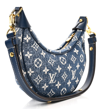 Louis Vuitton Monogram Jacquard Denim Loop Bleu 3 of 9