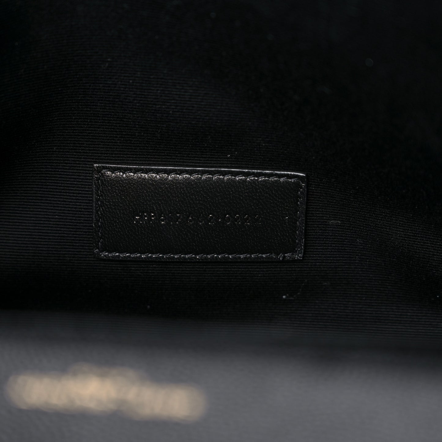 Grain De Poudre Matelasse Chevron Monogram Envelope Clutch Black