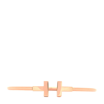 Tiffany 18K Rose Gold T Wire Bracelet 1 of 4