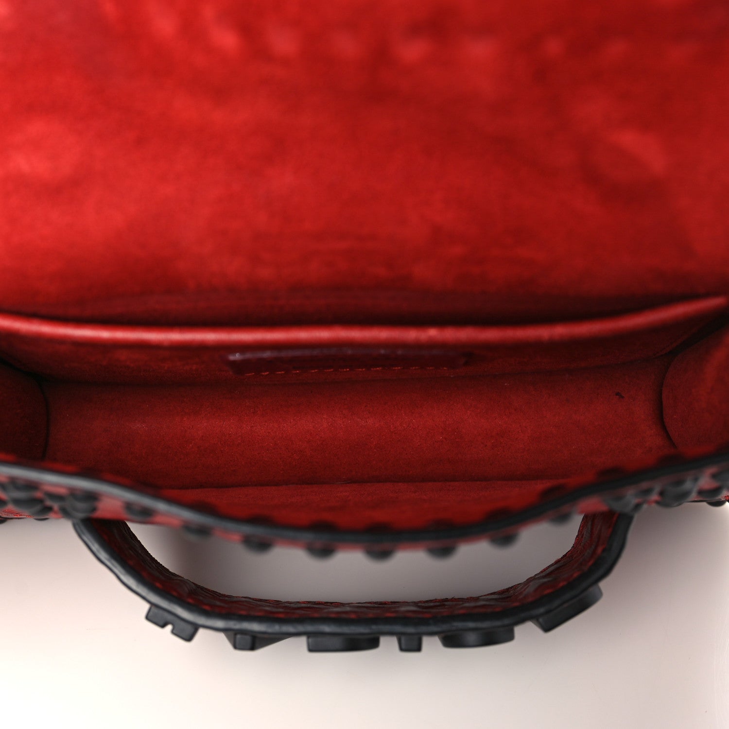 Christian Dior Calfskin Embossed Cannage Studded Mini J'Adior Chain Flap Bag Red 5 of 8