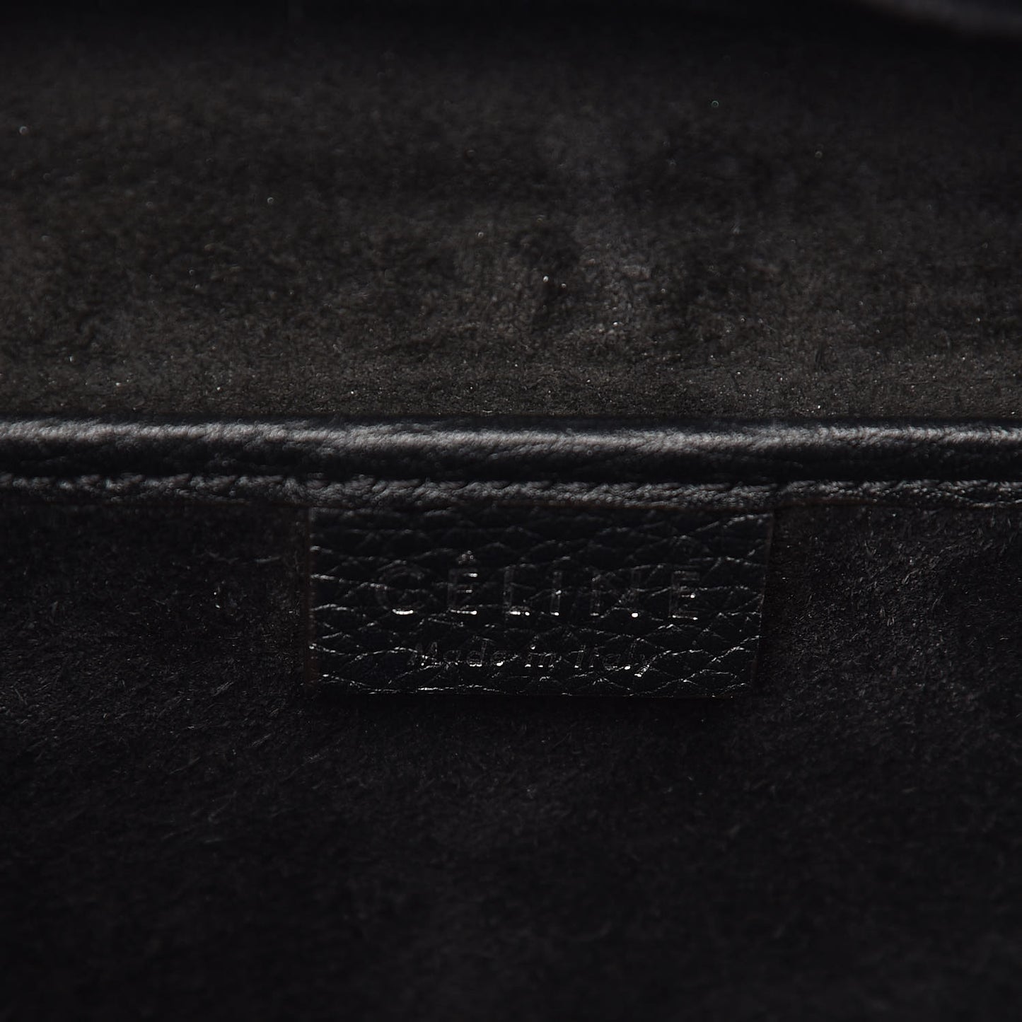 Drummed Calfskin Nano Luggage Black