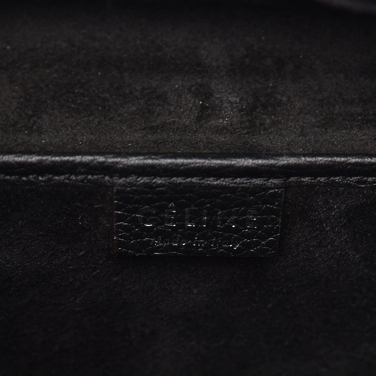 Celine Drummed Calfskin Nano Luggage Black 6 of 9