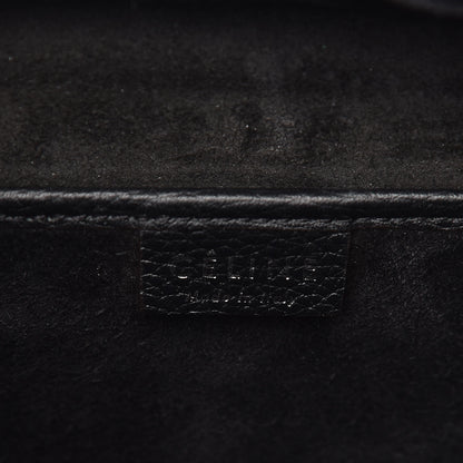 Celine Drummed Calfskin Nano Luggage Black 6 of 9