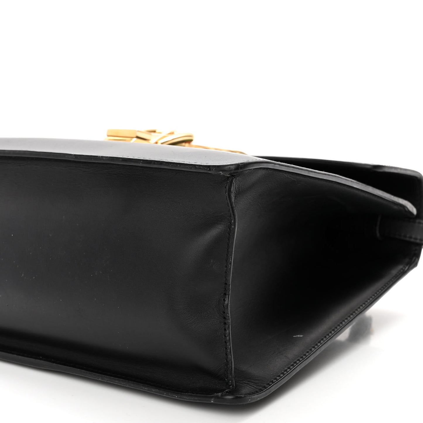 Calfskin Medium Sylvie Top Handle Bag Black