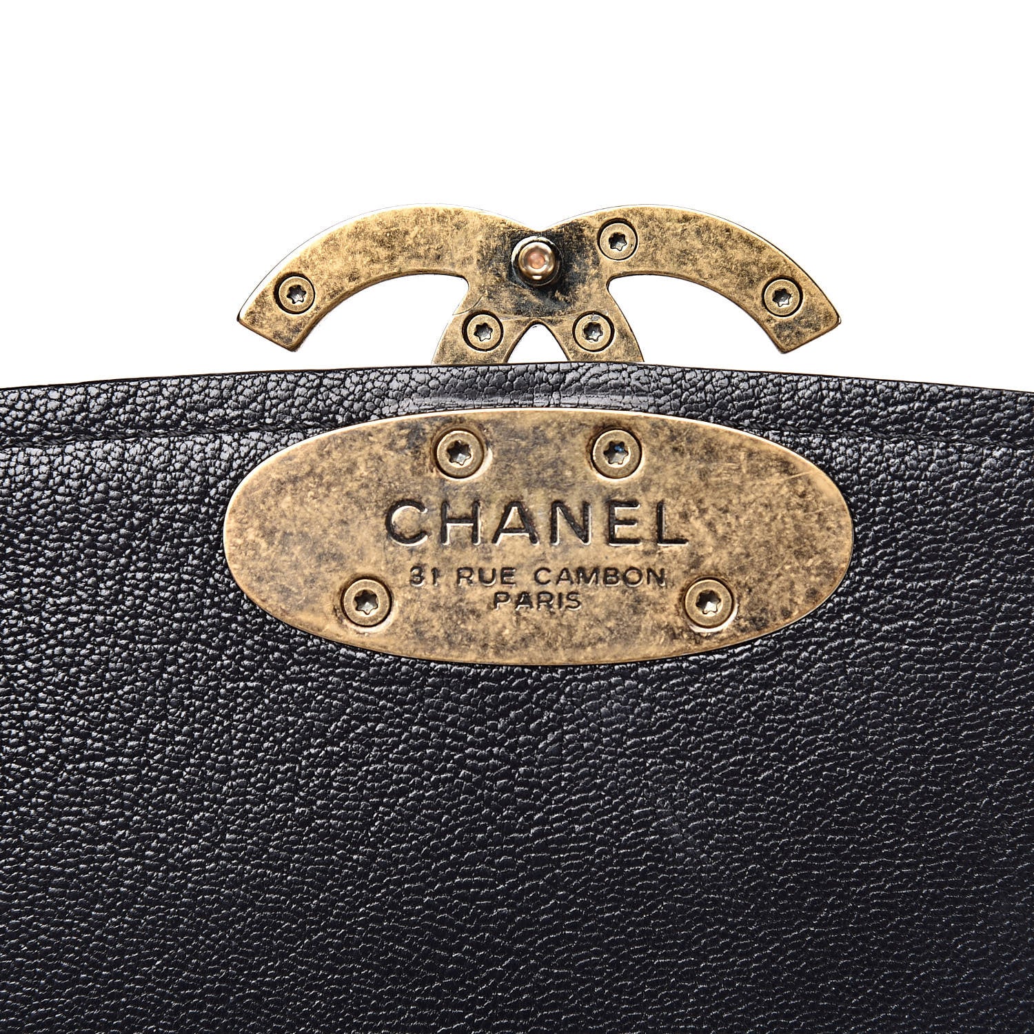 Chanel Shiny Calfskin Goatskin Quilted Medium Coco Curve Messenger Flap Black 8 of 12