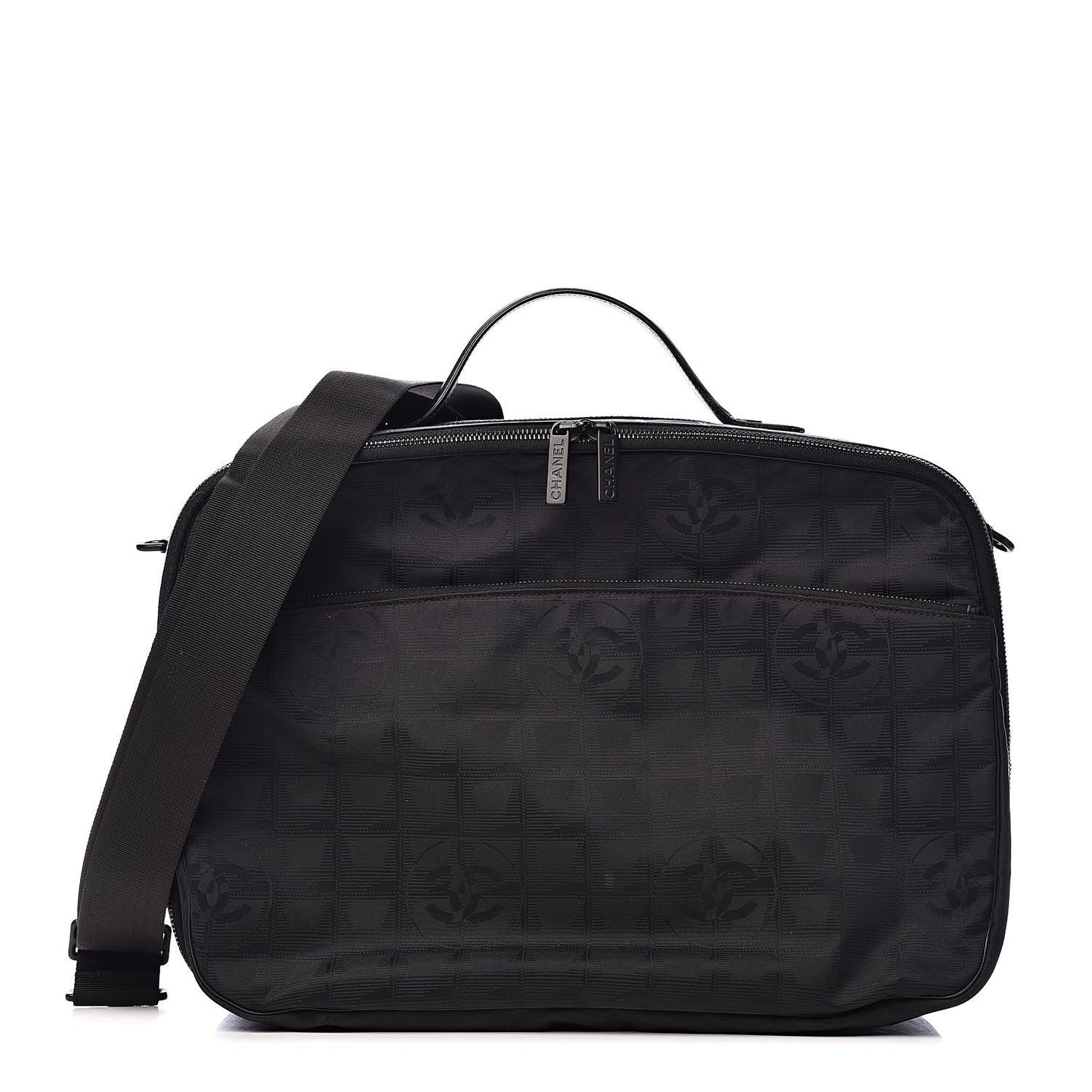 Nylon Travel Small Suitcase Black
