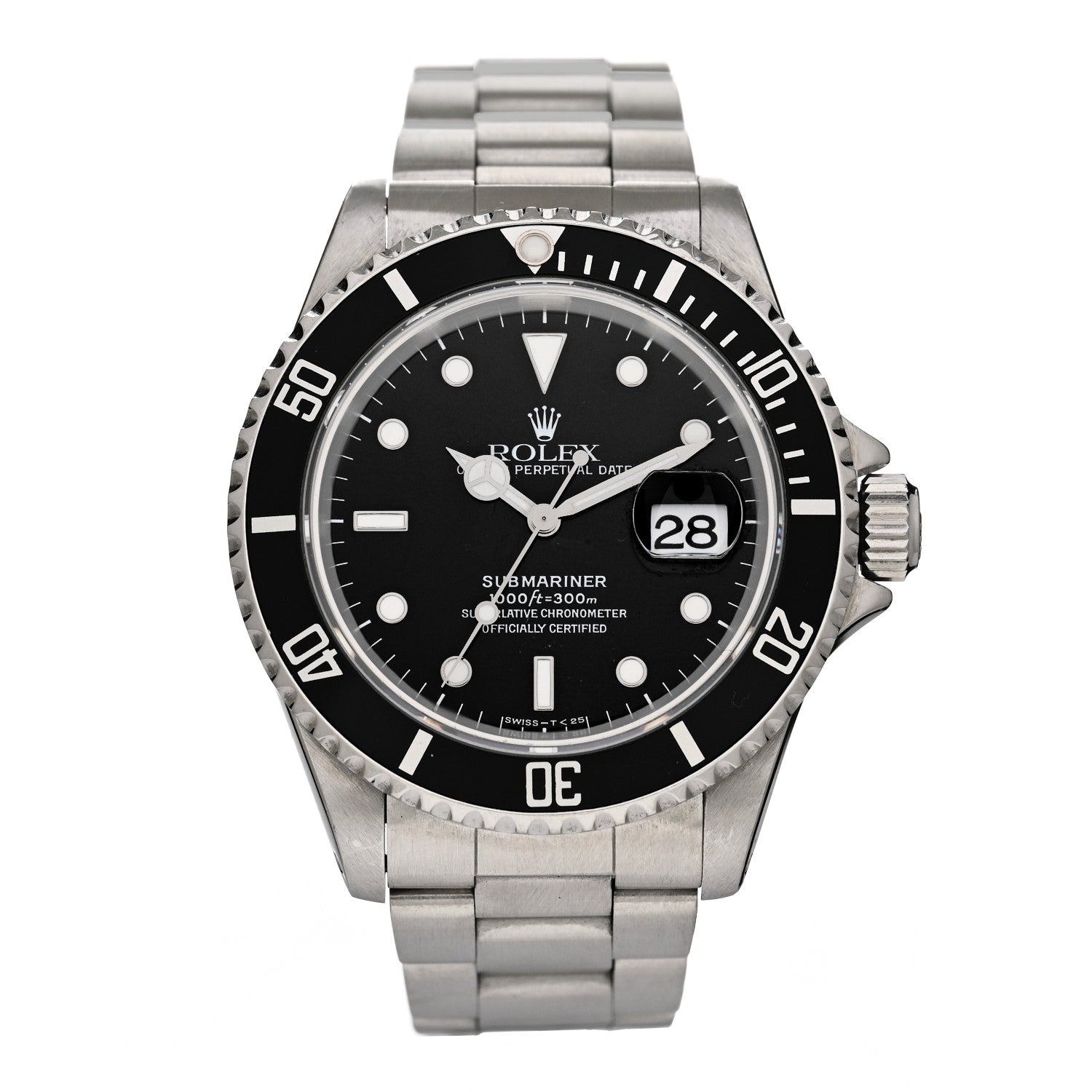 Rolex Stainless Steel 40mm Oyster Perpetual Submariner Date Watch Black 16610 1 of 5