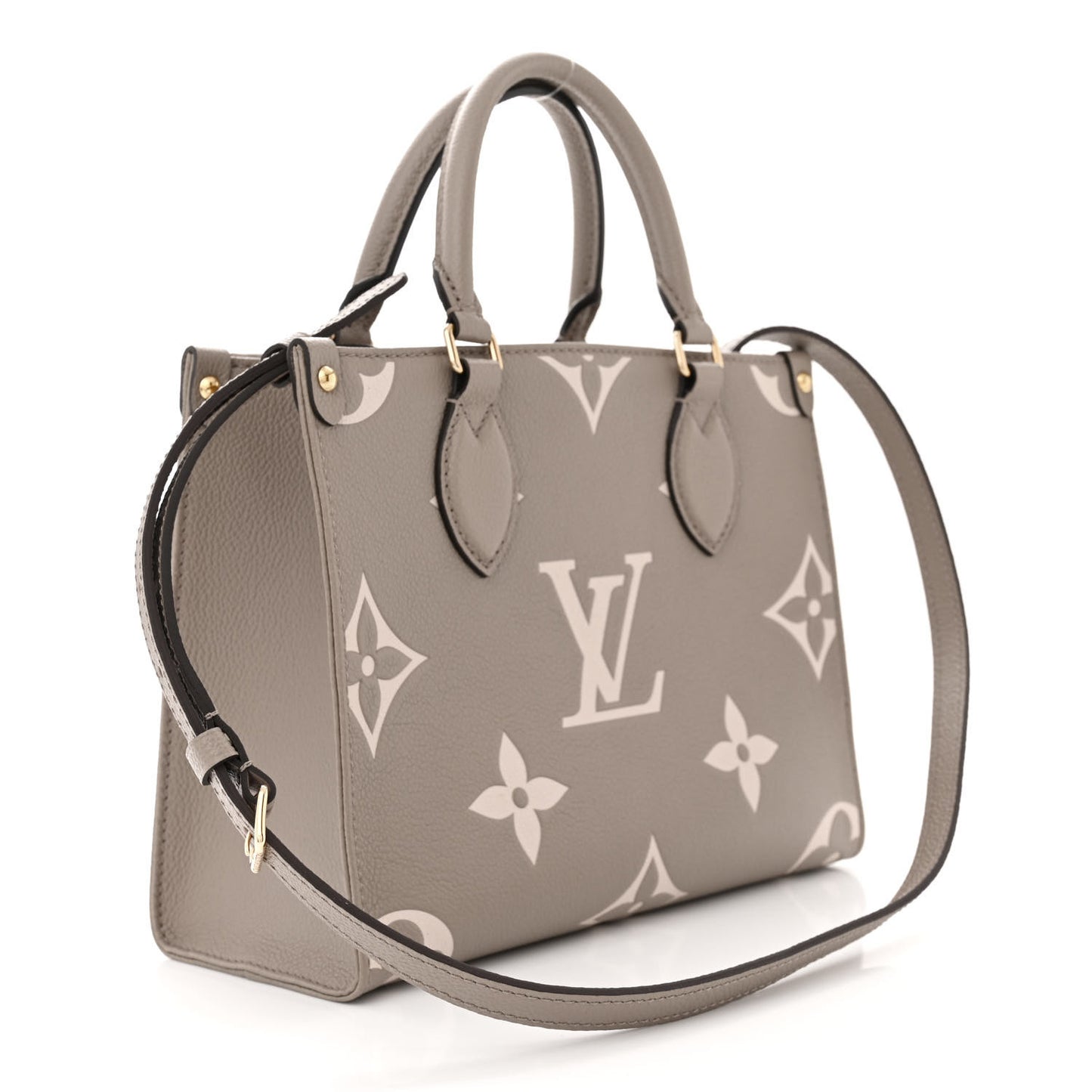 LOUIS VUITTON Empreinte Monogram Giant Onthego PM Tourterelle Creme