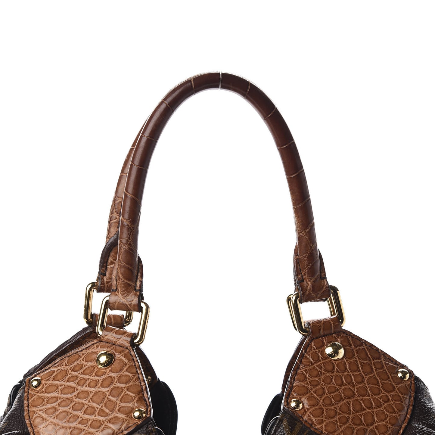 Monogram Alligator Trim Mahina XL