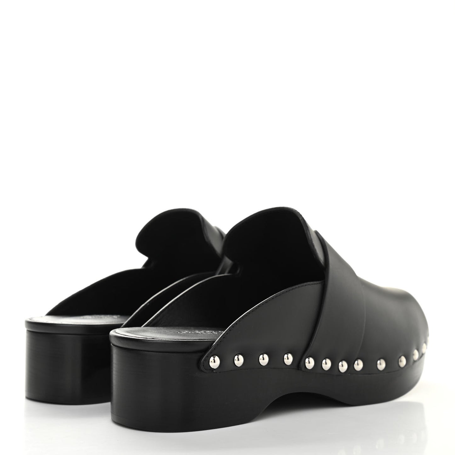 Calfskin Calya Mules 37 Black