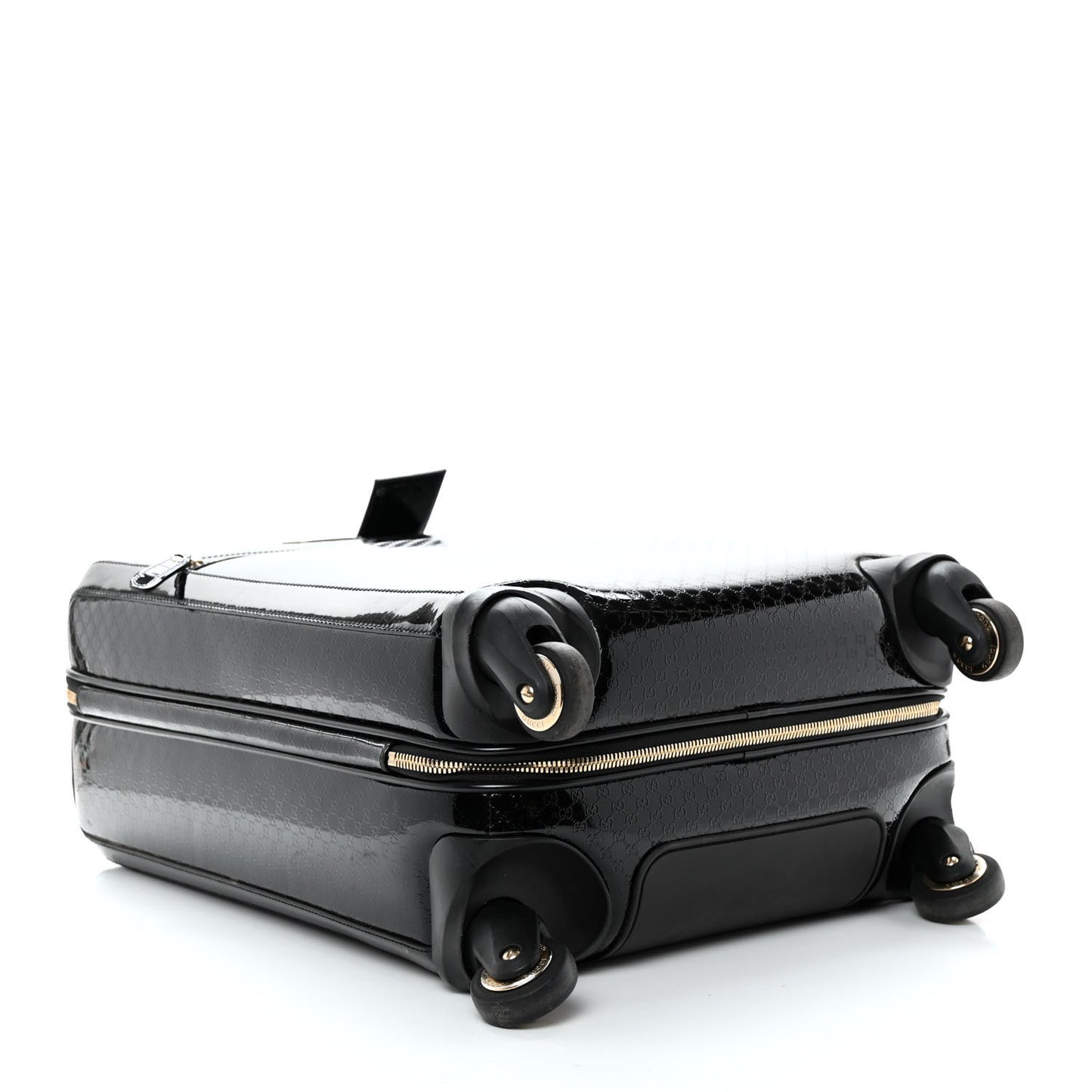 Patent Microguccissima Carry On Suitcase Black