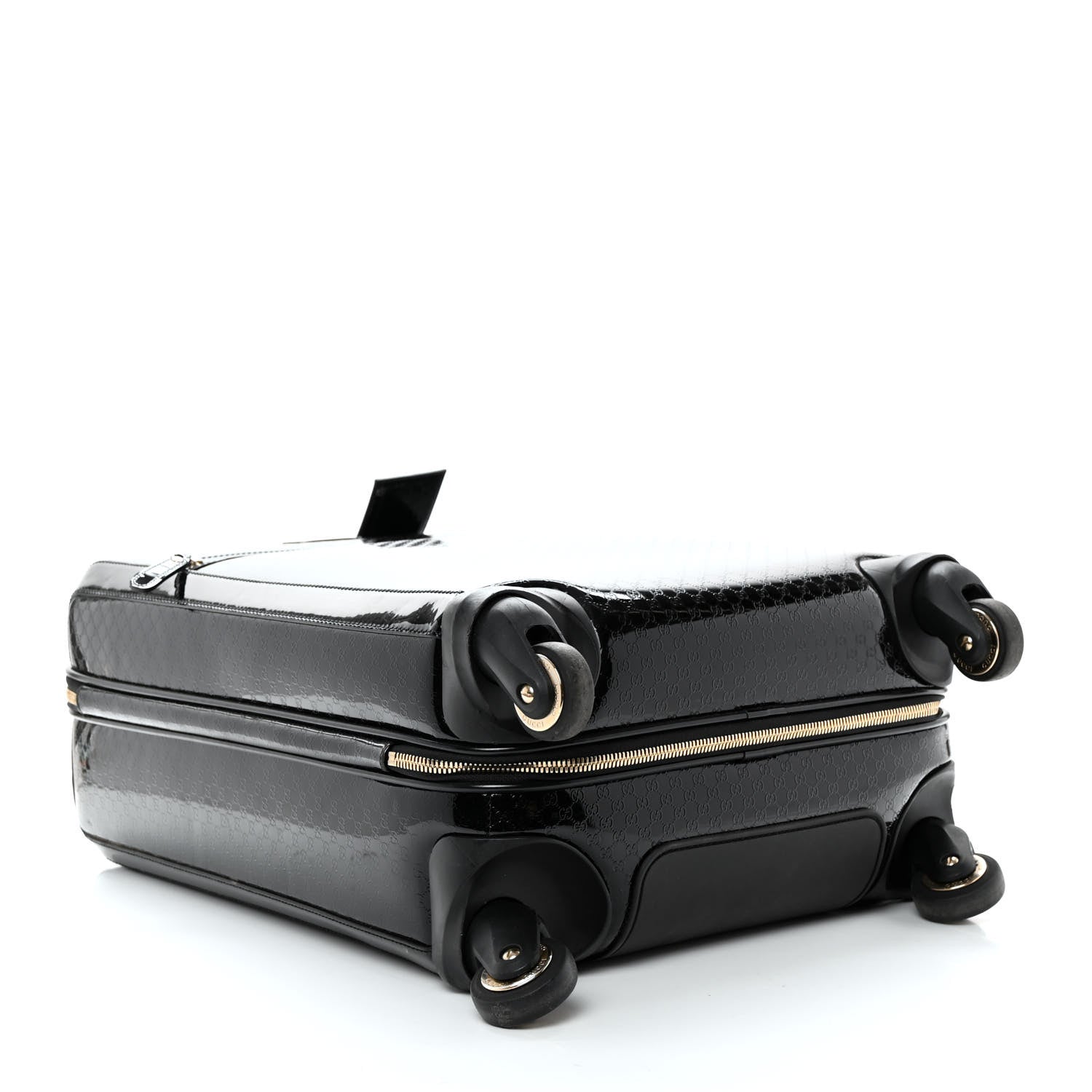 Gucci Patent Microguccissima Carry On Suitcase Black 6 of 19