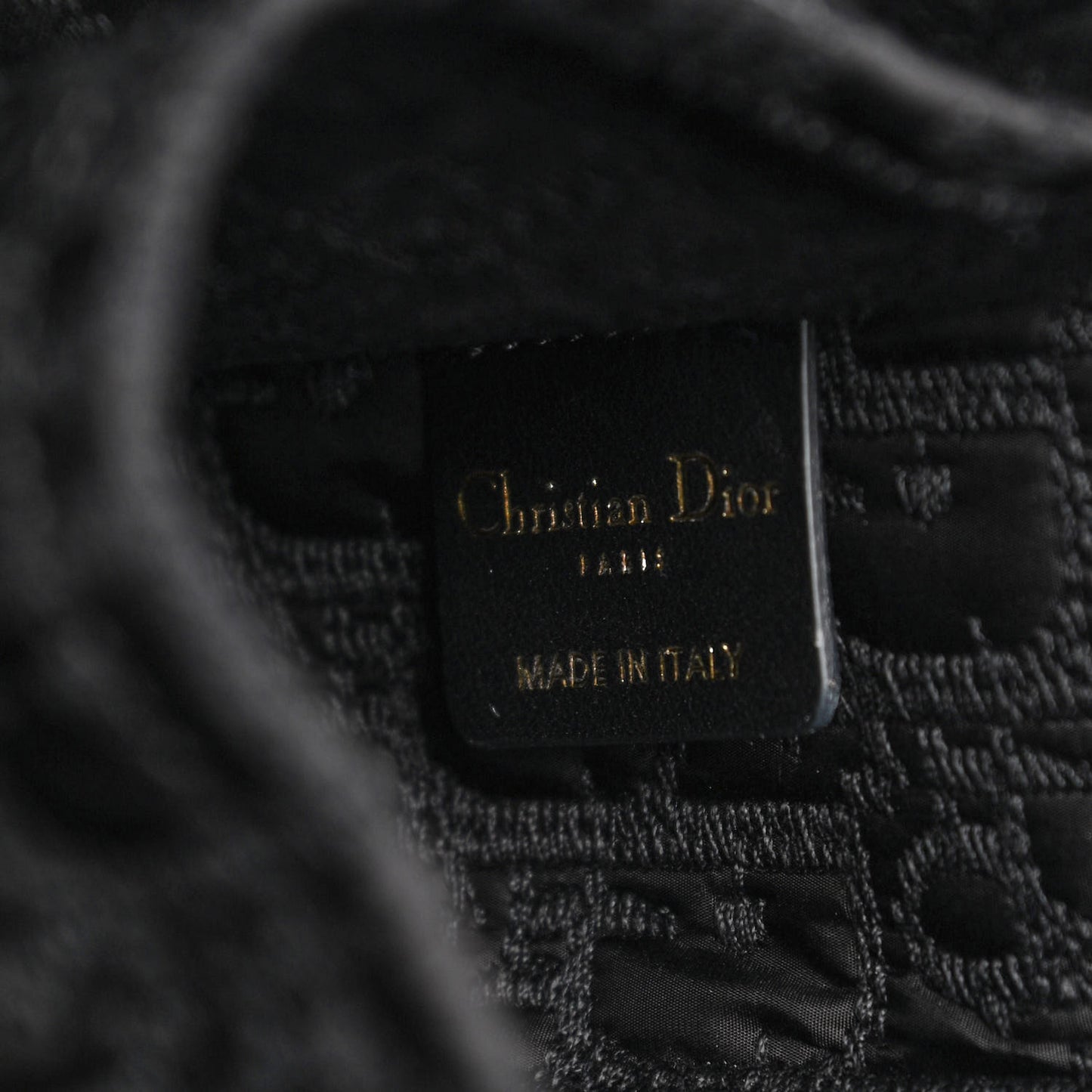 Canvas Satin Embroidered Book Tote Insert Black