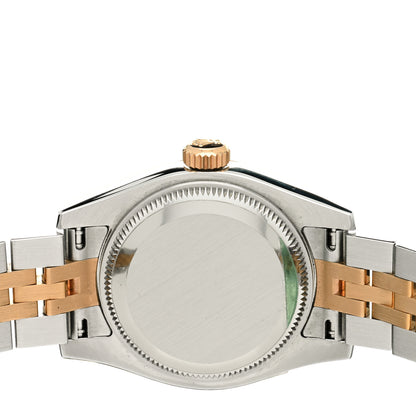 Rolex Stainless Steel 18K Everose Gold 26mm Oyster Perpetual Datejust Watch Pink Roman 179171 4 of 5