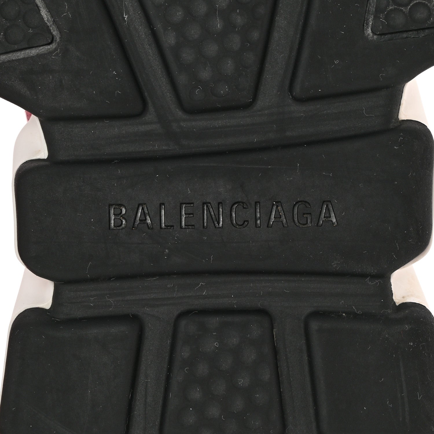 Balenciaga Laminated Knit Bi-Color Sole Womens Speed Sneakers 38 Pink White Black 7 of 15