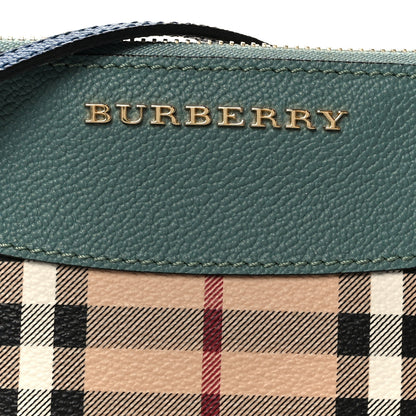 Burberry Haymarket Check Derby Peyton Crossbody Clutch Bag Eucalyptus Green 8 of 10