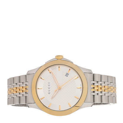 Gucci Stainless Steel 38mm G-Timeless Two Tone Quartz Watch 2 of 5