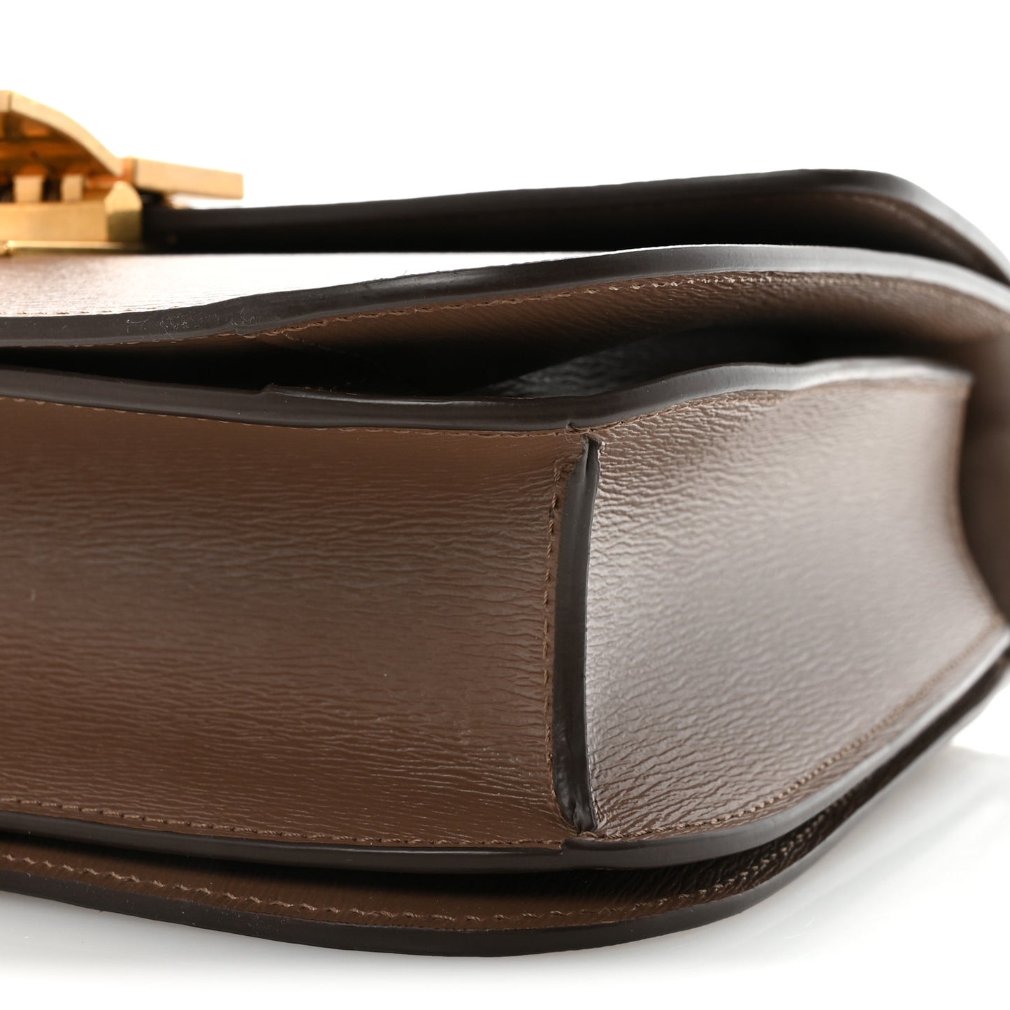Liege Calfskin Medium Classic Box Flap Bag Taupe