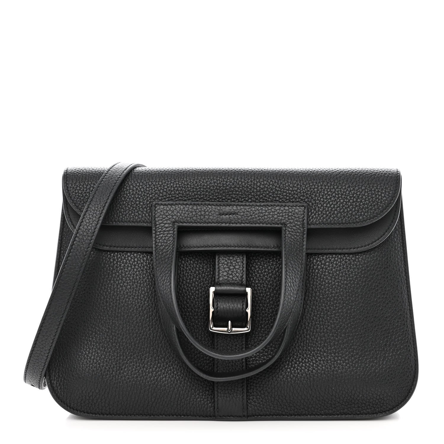 Hermes Taurillon Clemence Halzan 31 GM Black 1 of 10