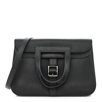 Hermes Taurillon Clemence Halzan 31 GM Black 1 of 10
