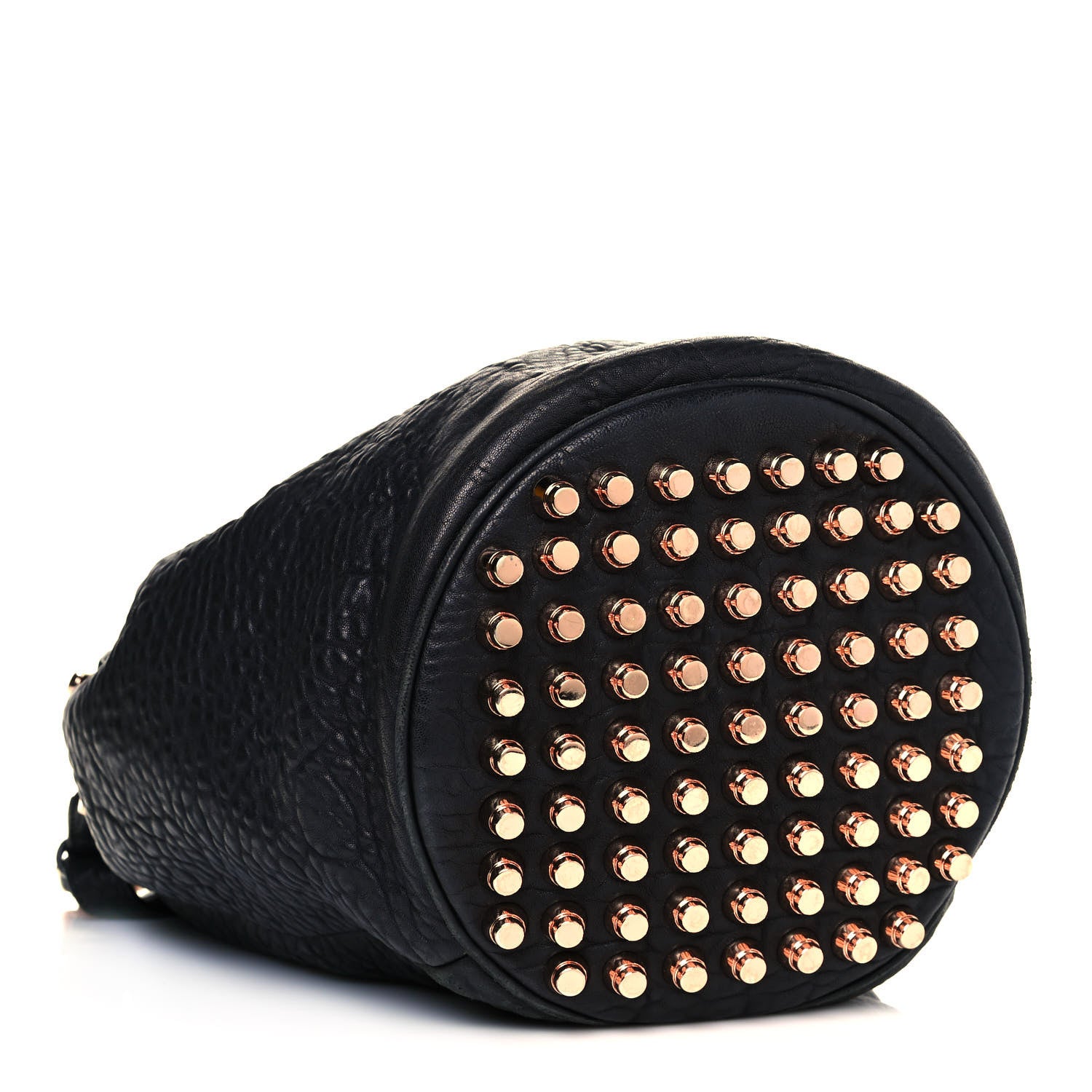 Alexander Wang Pebbled Lambskin Diego Bucket Black Rose Gold Hardware 4 of 13