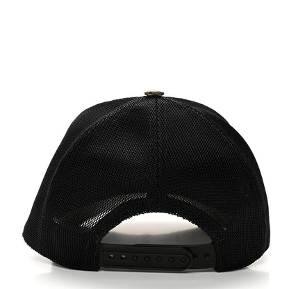 Gucci GG Supreme Monogram Bosco Patch Baseball Hat 57 Beige Green 6 of 9