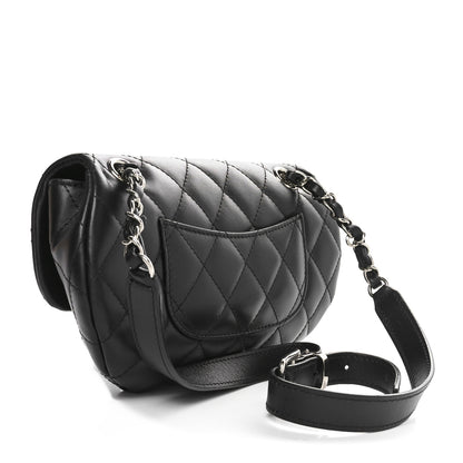 Chanel Calfskin Quilted CC Uniform Flap Belt Bag Black 3 of 11
