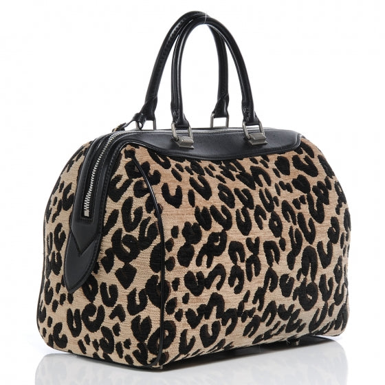 Jacquard Velvet Leopard Print Stephen Sprouse Speedy