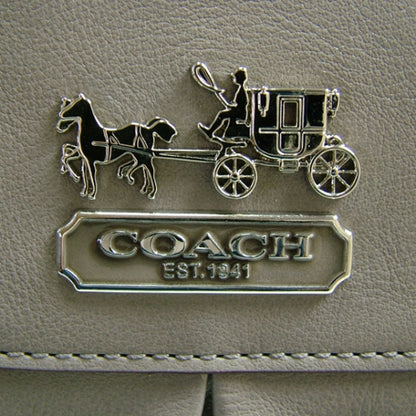 FASHIONPHILE COACHLeatherMadisonSABRINAToteGrey 6 of 10