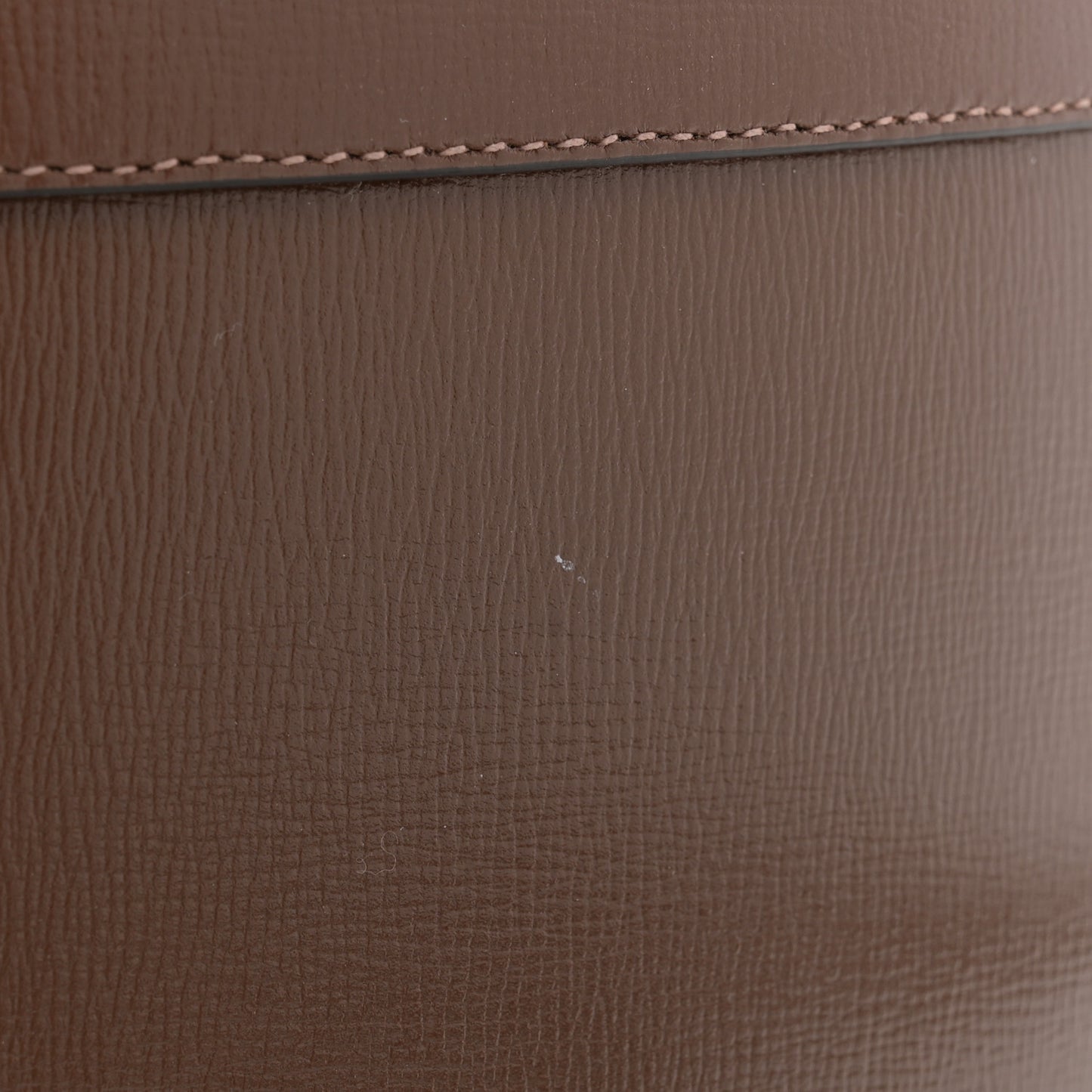 Monogram Textured Calfskin Horsebit 1955 Drawstring Bucket Bag Beige Brown Sugar
