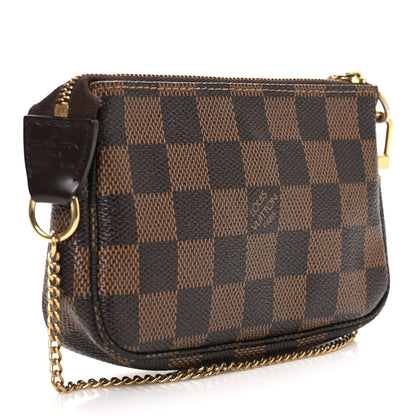 Louis Vuitton Damier Ebene Complice Trunks and Bags Mini Pochette Accessories Red 3 of 7