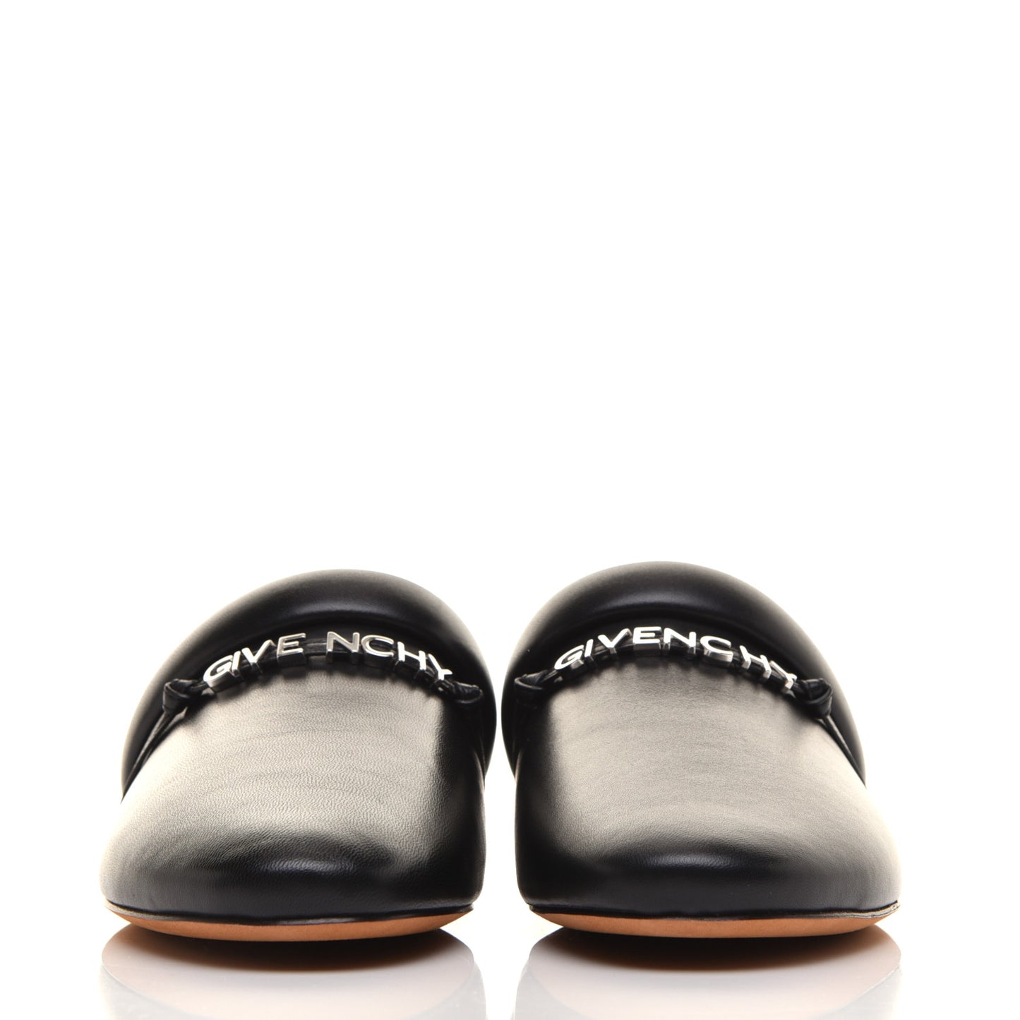 Lambskin Elba Logo Mule Slippers 41 Black